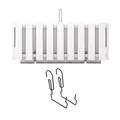 Prosperplast Boardee Fencycase Balkonkasten mit Aufhängung und Bewässerungssystem Blumenkasten Blumentopf mit Haken Pflanzkasten (380 mm Länge, Weiß)