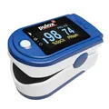 Pulsoximeter Pulox PO-200 Solo Blau mit Präzisionsindikator - Messung von Sauerstoffsättigung, Puls und Perfusionsindex