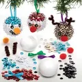 Christbaumkugel-Bastelsets mit Pailletten (pro Set 3) Bastelaktivitäten zu Weihnachten
