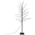 ECD Germany LED Baum Lichterbaum LED Beleuchtung Gartenleuchte Kunstbaum Weihnachtsdekobaum, Leuchtbaum mit 360 LEDs inkl. Timer für Innen & Außen IP44 Warmweiß schwarz 60 cm x 60 cm x 150 cm x 60 cm