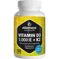 VITAMIN D3 K2 5000 I.E./100 μg hochdosiert Tabl. 180 St. PZN 18662440