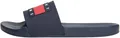 Tommy Jeans Herren Badeschuhe Pool Slide Essential Badelatschen, Blau (Dark Night Navy), 41