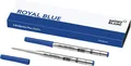 2x Montblanc Ballpoint/Kugelschreiber Mine M Royal Blue/ Blau - Refill/Ersatz