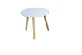 Beistelltisch 2988, mit MDF-Platte, natur / weiß
