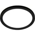 Briloner - Slim Led Deckenleuchte Ø19 Cm Flach, 12w, 1400 Lm, Neutralweiß, Backlight, Schwarz