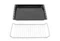 ICQN Backblech 422 x 370 x 30 mm Set, Emailliertmitgitter, (2-St), Passend für ELECTROLUX, AEG, IKEA, ZANUSSI, JUNO, ZOPPAS