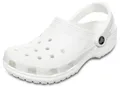 crocs Unisex Classic Clogs, White (10001-100), 42/43 EU