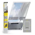 EASYmaxx Insect Protect Teleskop Fliegengitter Fenster mit Rahmen und integriertem Netz | Dachfenster Insektenschutz | Ohne Schneiden | Ohne Bohren | 63 x 93 cm bis 100 x 160 cm [Weiß]