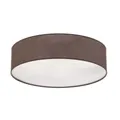 Euluna Roller Decke Deckenlampe Deckenleuchte Lampe Stoffschirm erdfarben Ø50cm