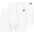 Schiesser Boxershorts Essentials (2er Pack) mit angenehm weichem Bund weiß 4