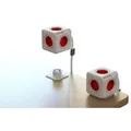 allocacoc PowerCube Extended 3 m, 5x Verteiler, 230V Schuko, Rot