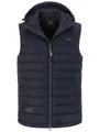 Dry Fashion Steppweste Jever Herren Weste Jever - Leichte gesteppte Weste mit abnehmbarer Kapuze
