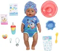 Baby Born Babypuppe "Magic Boy, Dolls of Colour, 43 cm", blau