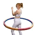 HOOPOMANIA Vital Hoop [2,6 kg] Hula Hoop Reifen mit Massagenoppen Hullahoop Erwachsene