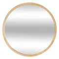 Atmosphera - Kim Runder Wandspiegel - Holzrahmen, 55 cm Durchmesser - Für Flur, Schlafzimmer, Wohnzimmer