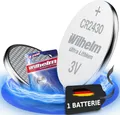 1 x Wilhelm CR2430 Blister Lithium Knopfzellen