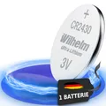 1 x Wilhelm CR2430 Lithium Knopfzelle 3V Blister Neu