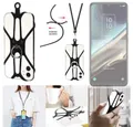 K-S-Trade Handyhülle für TCL 406s, 3in1 Handykette Handyband Handykordel Halsband Smartphone-Ring