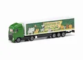 Siku 1627 Volvo Sattelzug DHL 1:87 mit authentischem Design, Anhängerkupplung, Metall-Karosserie, Gelb, Logistik-Spielzeug-LKW für Kinder