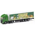 SIKU 1627 Sattelzug, Metall/Kunststoff, 1:87, Grün, Bereifung aus Gummi,