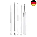 Mitesserentferner Komedonenquetscher Set, Akne Whiteheads ,Blackhead Remover mit