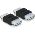 DeLock Adapter Power 4pin Molex Bu/Bu Strom Gender