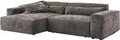 DELIFE Eckcouch Sirpio XL Mikrofaser Khakibraun 270x170 cm Recamiere variabel