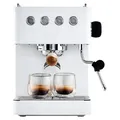 Solis Siebträger Kaffeemaschine Gran Gusto, 58 mm Siebträger, 15 Bar, Wassertank - Weiß