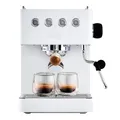 Solis Barista Gran Gusto Espressomaschine, Kaffeemaschine mit abnehmbaren Wassertank, Halbautomatische Siebträgermaschine mit 58 mm Profi-Siebhalter, Heißwasser- und Dampffunktion, Edelstahl, weiß