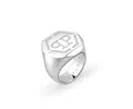 Philipp Plein Herren Ring Edelstahl Silber Plein Edge PJPEA01R, Ringgröße:64 (20.3 mm Ø)