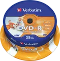 VERBATIM 43538 - DVD-R 4,7 GB, bedruckbar, 25er Spindel
