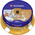 25er Multipack Verbatim 43538 DVD-R Rohling 4.7 GB 25 St. Spindel Bedruckbar