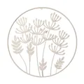 Wandobjekt Wanddekoration mit Eisen Beige Zweigenmotive Ø 50 cm