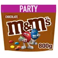 M&M’s Chocolate Großpackung Schokolade, Knackige Schokolinsen, Party-Mix, 800 g
