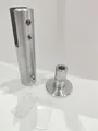 Glaszentrum Hagen - 80x200x60 cm Seitenteil für Glasvordach - VSG Glas 9,54mm - Grafitgrau
