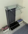 Glaszentrum Hagen Vordach Glaszentrum Hagen - 80x200x60 cm Seitenteil für Glasvordach - VSG