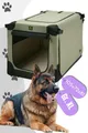 MAELSON Hunde-Transportbox Soft Kennel faltbare Hundebox / Tier Transportbox Beige