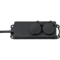 Brennenstuhl Steckdosenverteiler IP44 2-fach schwarz 2m H07RN-F 3G1,5, 1159930