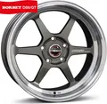 Borbet DB8GT graphite rim polished 9.5x18 ET30 - LK5/100 ML64.1 Alufelge grau