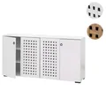 Mendler Sideboard HWC-N87, Kommode Schrank Anrichte, 3D-Flecht-Design 4 Türen 9 Staufächer 83x159x37cm ~ Var 109362+109363