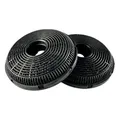 AIR2GO Aktivkohlefilter für Silverline AF 110/9197060046 / 12026343 (2 Stück)