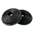 AIR2GO Aktivkohlefilter für Silverline 9197060046 / 12026343 (2 Stück)