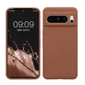 kwmobile Handyhülle für Google Pixel 8 Pro Hülle, für Pixel 8 Pro Case - Hülle Silikon - kabelloses Laden - Mokka