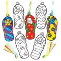 Suncatcher-Anhänger Flipflop (pro Set 8) Bastelsets
