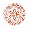 Gmundner Keramik Frühstücksteller Rotgeflammt Ostergeschirr, d: 20 cm / h: 2,6 cm rot
