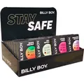 Billy Boy Kondome im Tray Display 84 Stück | bunt, aromatisiert, befeuchtet, Mix