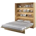 Compleo24 Schrankbett, Eiche Artisan, Holzwerkstoff, 160x200 cm, Schlafzimmer, Betten, Klappbetten