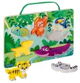 Ravensburger Puzzle Play+ Magnetisches Holz-Fühl-Puzzle: Dschungel - ab 12 Monate, Puzzleteile