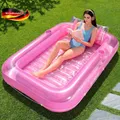 Aufblasbarer Liegepool für 2 Personen UV-beständiger Sommerpool mit Kissen und G