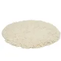 RUG N' ROLL Flokati-Teppich Luxus Flokati 2500, pflegeleicht, strapazierfähig, Schurwollshaggy, Rund weiß Rund | 145 cm x 145 cm